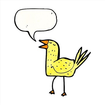 卡通鳥插畫