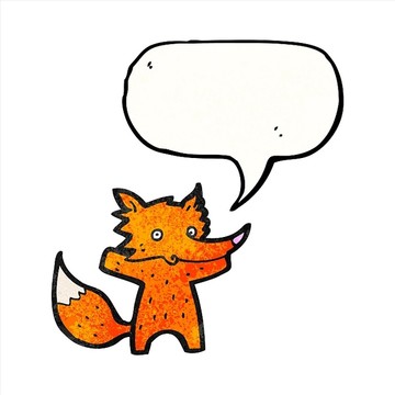 卡通狐貍插畫