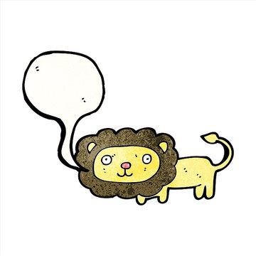 卡通獅子插畫