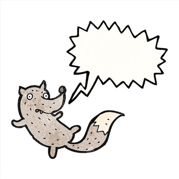 卡通狼插畫(huà)