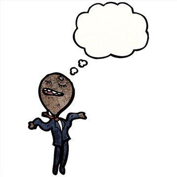 卡通男商人插畫