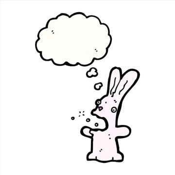 卡通兔子插畫