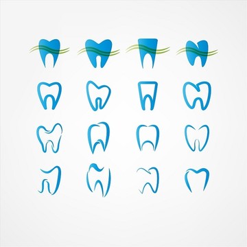 牙齿矢量图