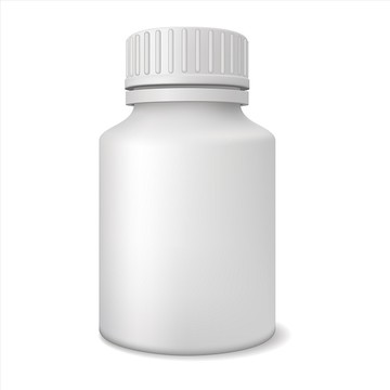 空白藥瓶矢量圖
