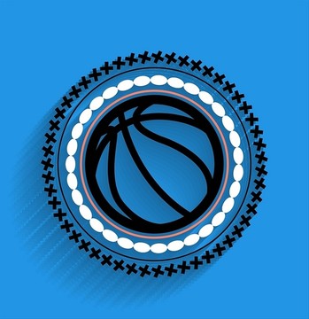矢量篮球图标设计