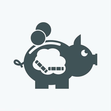 存錢罐存錢罐。矢量.