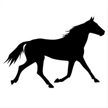 動物馬矢量圖