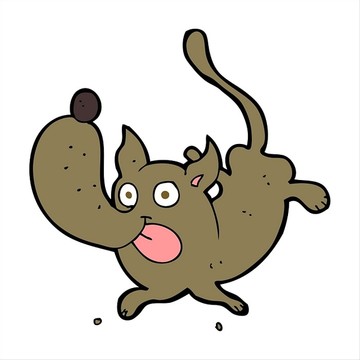 卡通動物狗狗插畫