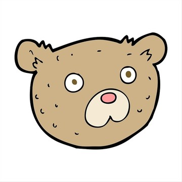 卡通動物熊插畫