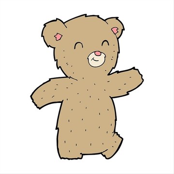 卡通動物熊插畫