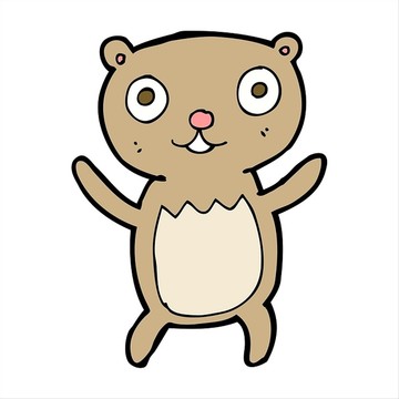 卡通熊插畫