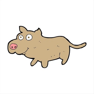 卡通動(dòng)物小狗插畫