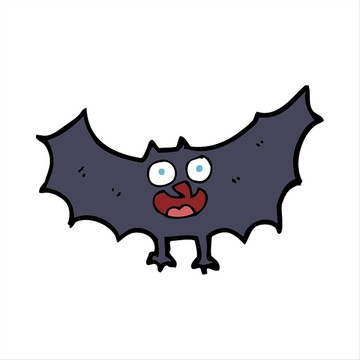卡通动物蝙蝠插画