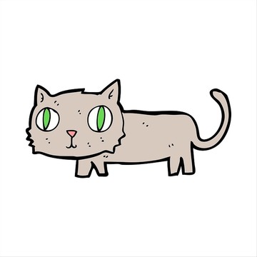 卡通動物貓咪插畫