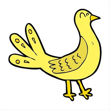 卡通鳥