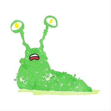 卡通蛞蝓插畫