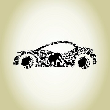 動物組成的汽車
