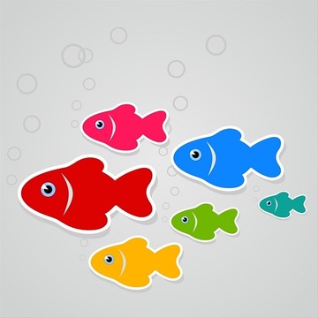 海洋魚矢量圖