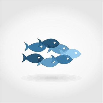 海洋魚矢量圖