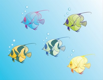 海洋魚(yú)矢量圖