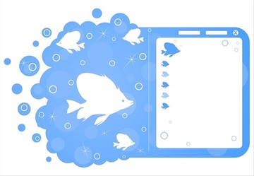 海洋生物矢量圖