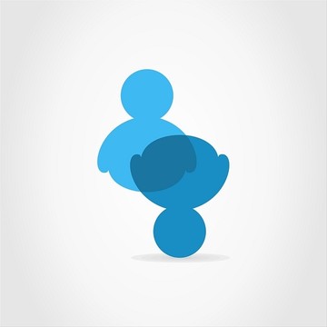 藍(lán)色用戶矢量插畫