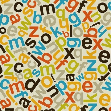 拉丁字母矢量插畫