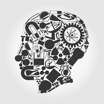 人頭部矢量插畫