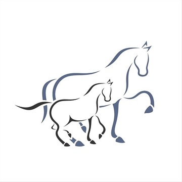 動(dòng)物馬矢量圖