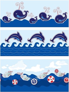 海洋生物矢量图