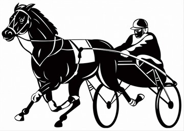 動物馬剪影矢量圖
