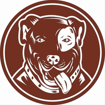 美國斗牛犬插圖
