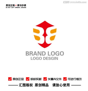 E 盾牌LOGO