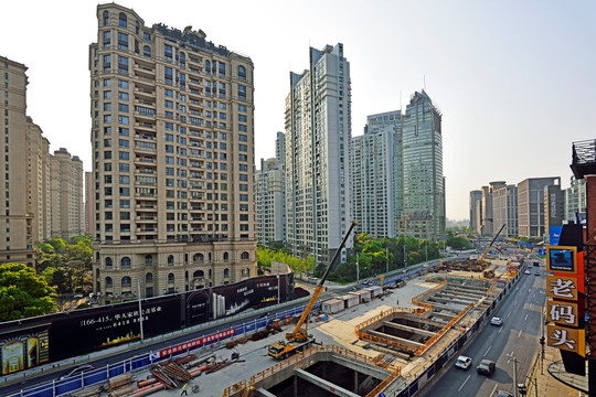 上海 中山东路建设地铁
