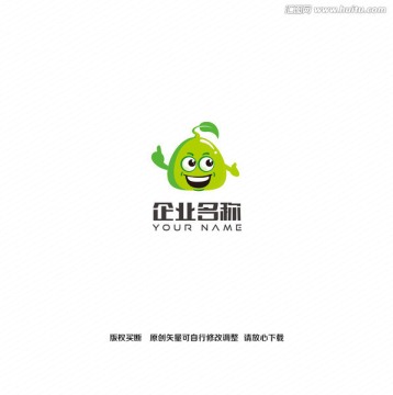 卡通植物生物logo