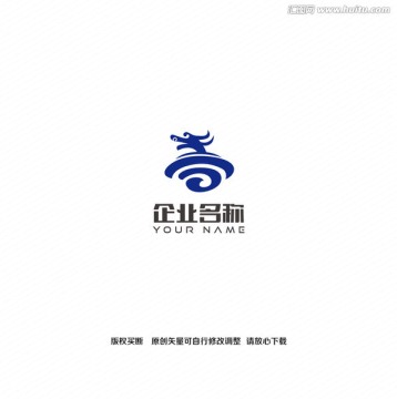 龙形logo