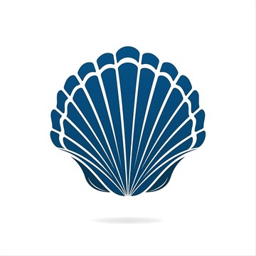 扇貝貝殼圖標(biāo)