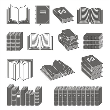 圖書矢量圖