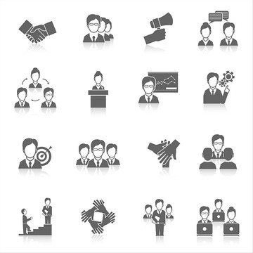 團隊合作企業(yè)組織矢量圖