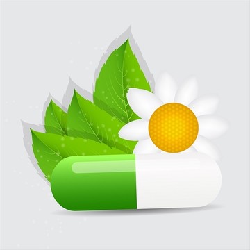 藥丸圖標(biāo)背景矢量圖