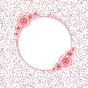 玫瑰花標(biāo)簽設(shè)計(jì)