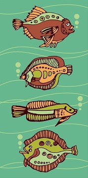 海洋魚矢量圖