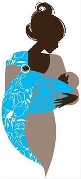 美丽的母亲抱着婴儿插图
