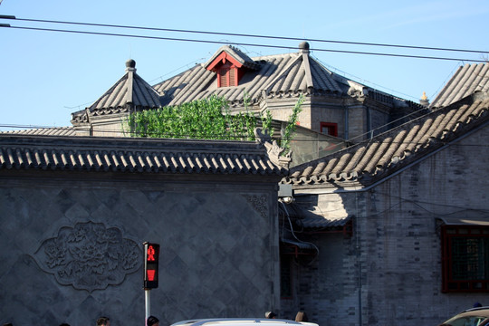 北京 四合院 灰瓦