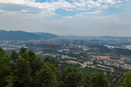 广东 肇庆 星湖 景区 全景