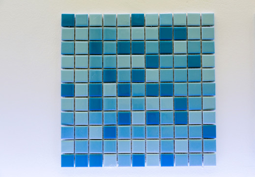 蓝色方形砖砖