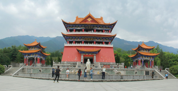 大理崇圣寺大理崇圣寺九龙浴佛