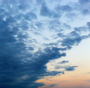 云海天空云朵夕阳