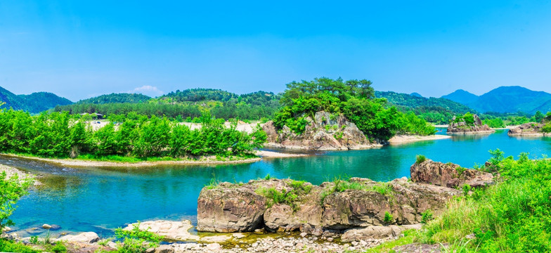 山水风光 楠溪江狮子岩