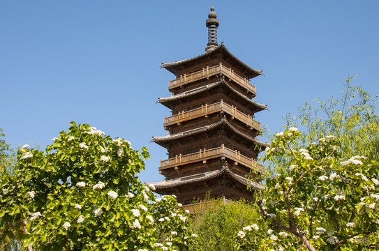 北京榆园公园 木塔